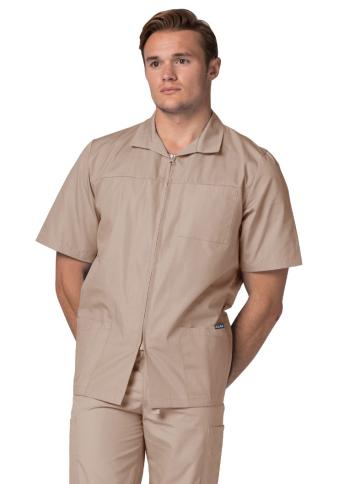 Adar Unisex 29" Zipper Front Short Sleeve Lab Coat 607