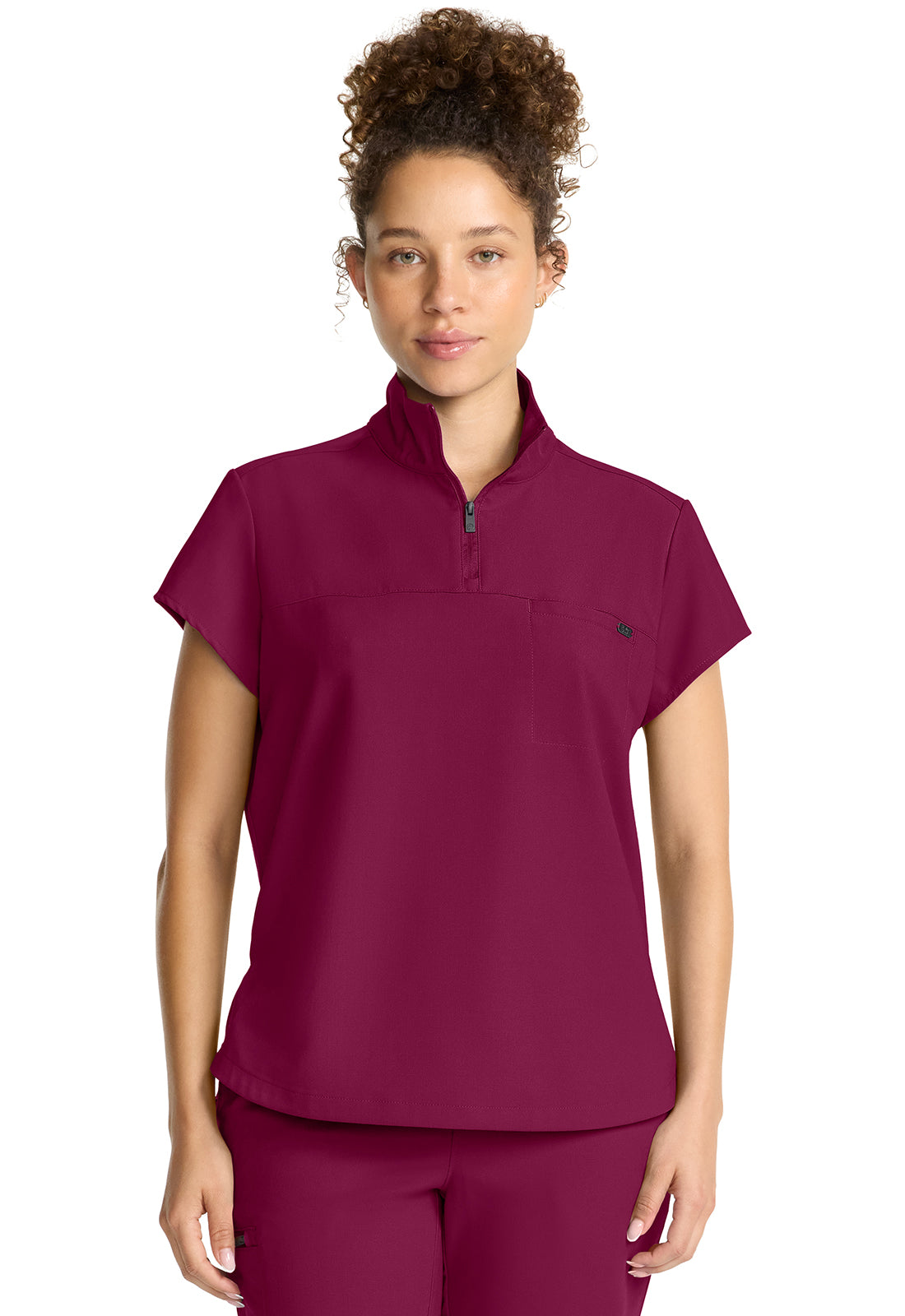 Healing Hands Quest 1/4 Zip Scrub Top HH752