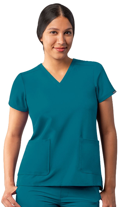 Women's Addition by Adar Modern V-Neck Scrub Top A6008