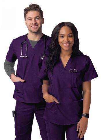 Adar Unisex 3-Pocket Scrub Top S8304