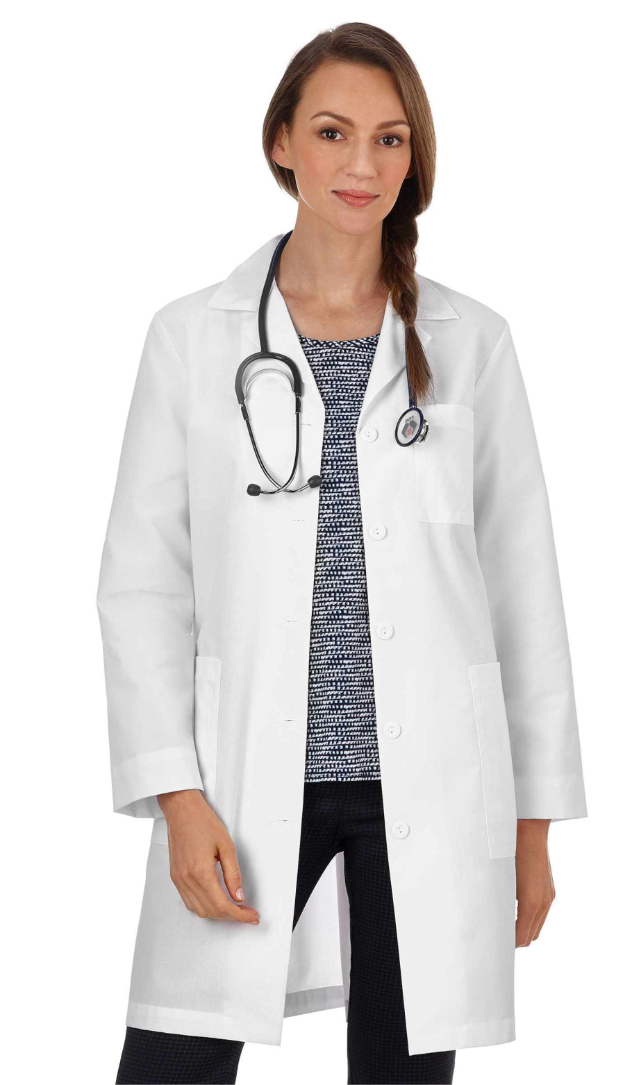 Meta Five Pocket Lab Coat Women's Stylish Coats Lab Coats