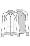Cherokee Women's Antimicrobial Zipper Warm-Up Scrub Jacket 2391A