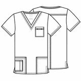 Cherokee Core Stretch Unisex Scrub Top 4725