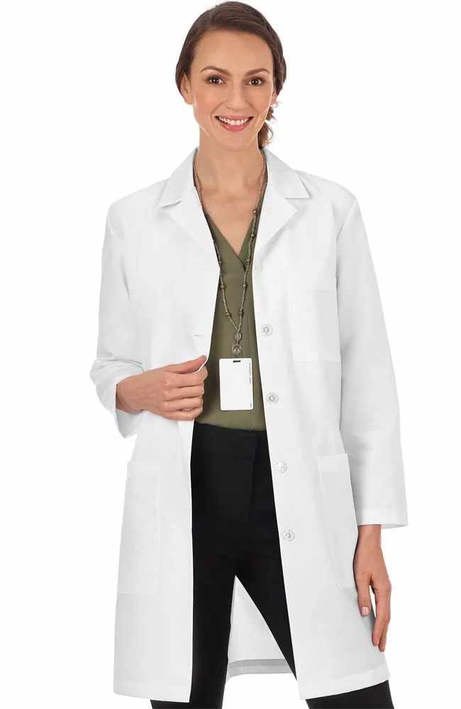 Lab coat SEKUROKA® for women length 114 cm, Women's size: 38, Overalls and  lab coats, Work clothing, Occupational Safety and Personal Protection, Labware