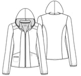 HeartSoul Hoodie Zip Front Warm Up Jacket 20310