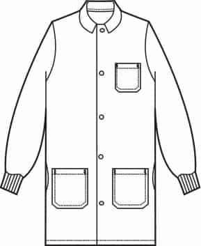 Fashion Seal 41" Snap Front Lab Coat 439