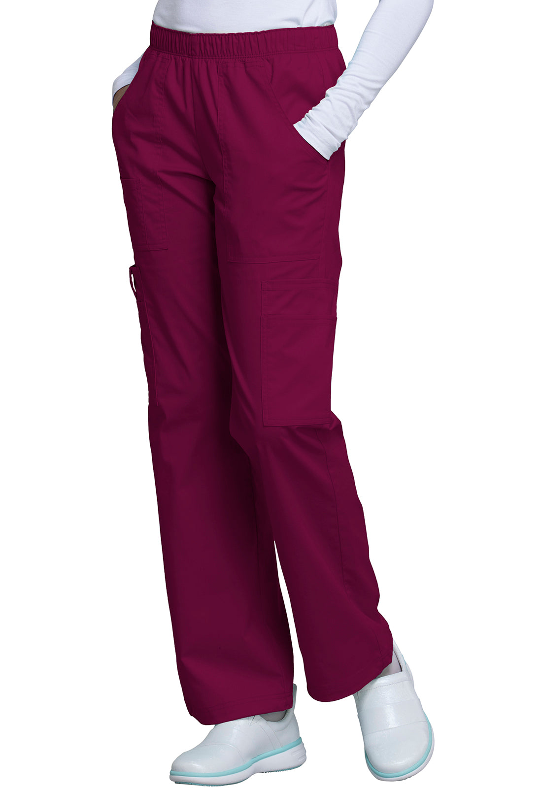 Cherokee Core Stretch Women's Mid Rise Stretch Cargo Pants 4005