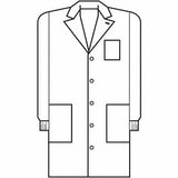 Meta Fluid Resistant 40" X-Static Fluid Resistant Lab Coat 11653