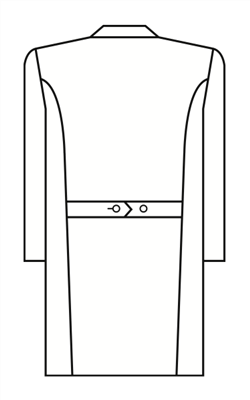 Meta Ladies Five Pocket 37" Lab Coat 161