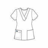Jockey Women's V-Neck Crossover Scrub Top 2206
