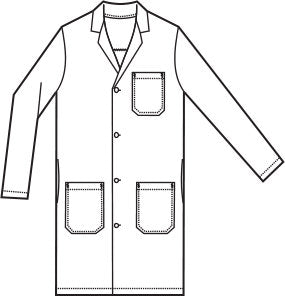 Fashion Seal Traditional 41" All Cotton Lab Coat 420