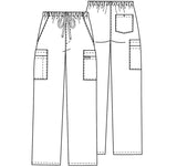 Cherokee Core Stretch Men's Fly Cargo Scrub Pants 4243