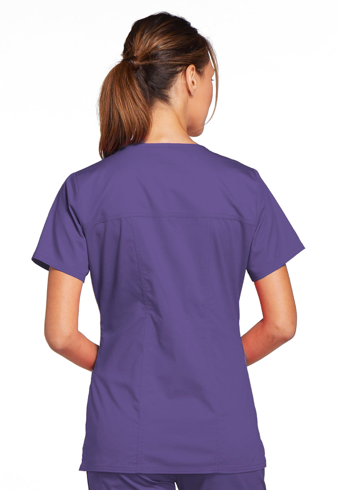 Core Stretch by Cherokee Women's V-Neck Top with Bungee Loop - Scrubs Direct