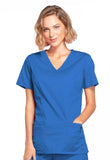 Cherokee Workwear Women's Mock Wrap Princess Scrub Top 4728