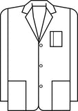 Meta Unisex 30" Pharmacy Lab Coat 6119
