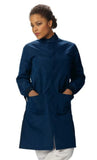 Fashion Seal Texture Shield D-STAT Protective NAVY  Lab Coat 6425