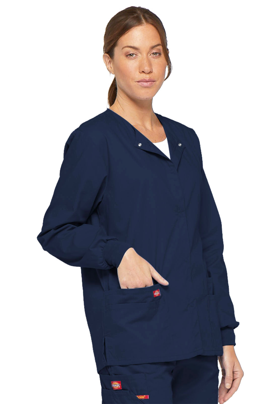 Dickies EDS Ladies Snap Warm up Scrub Jacket 86306