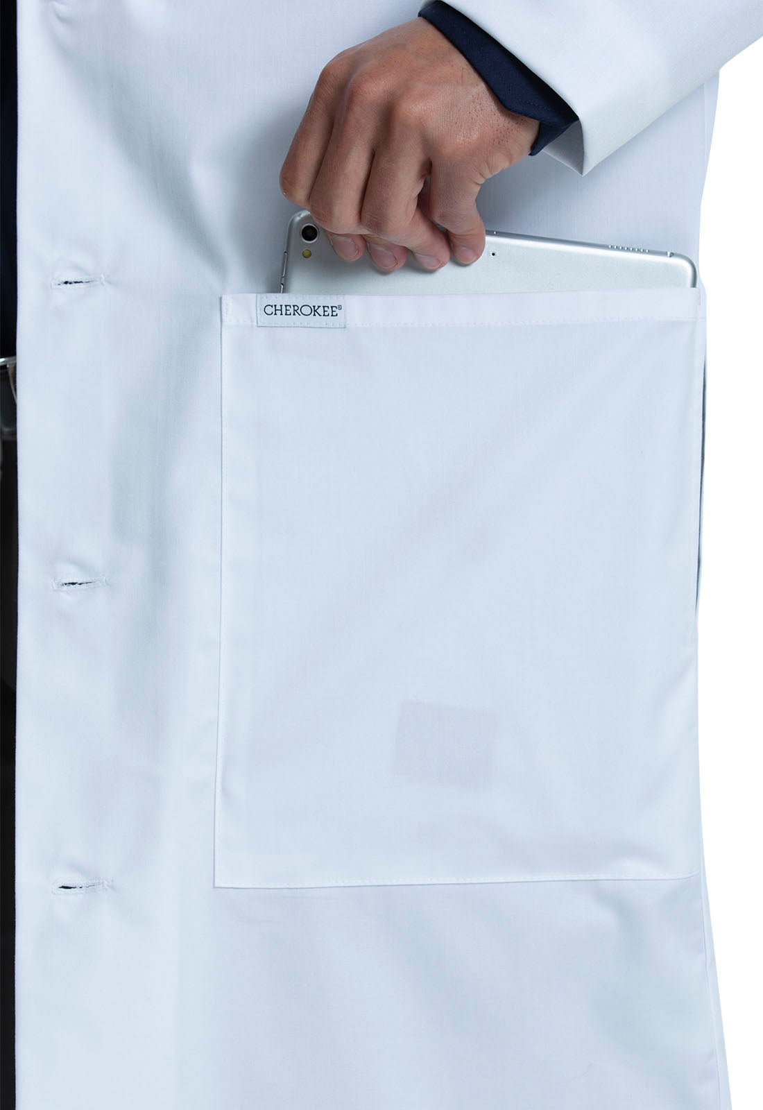 Cherokee Men's Tablet Lab Coat Lab Coats Embroidery Labwear
