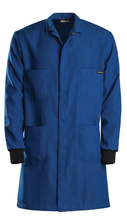 Bulwark Men's CAT 1 Fire Rated Knit Cuff Lab Coat KNC2