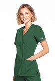 Cherokee Women's Mock Wrap Scrub Top WW650