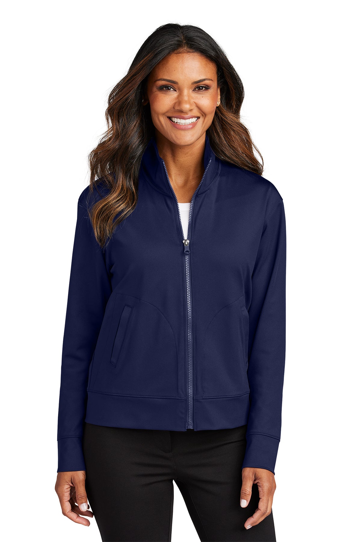 Port Authority Women's Double Knit Zipper Jacket LK881