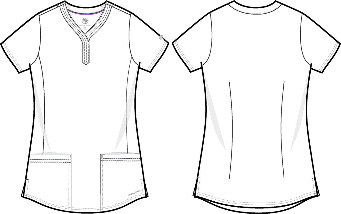 Healing Hands Purple Label Journey Scrub Top 2152