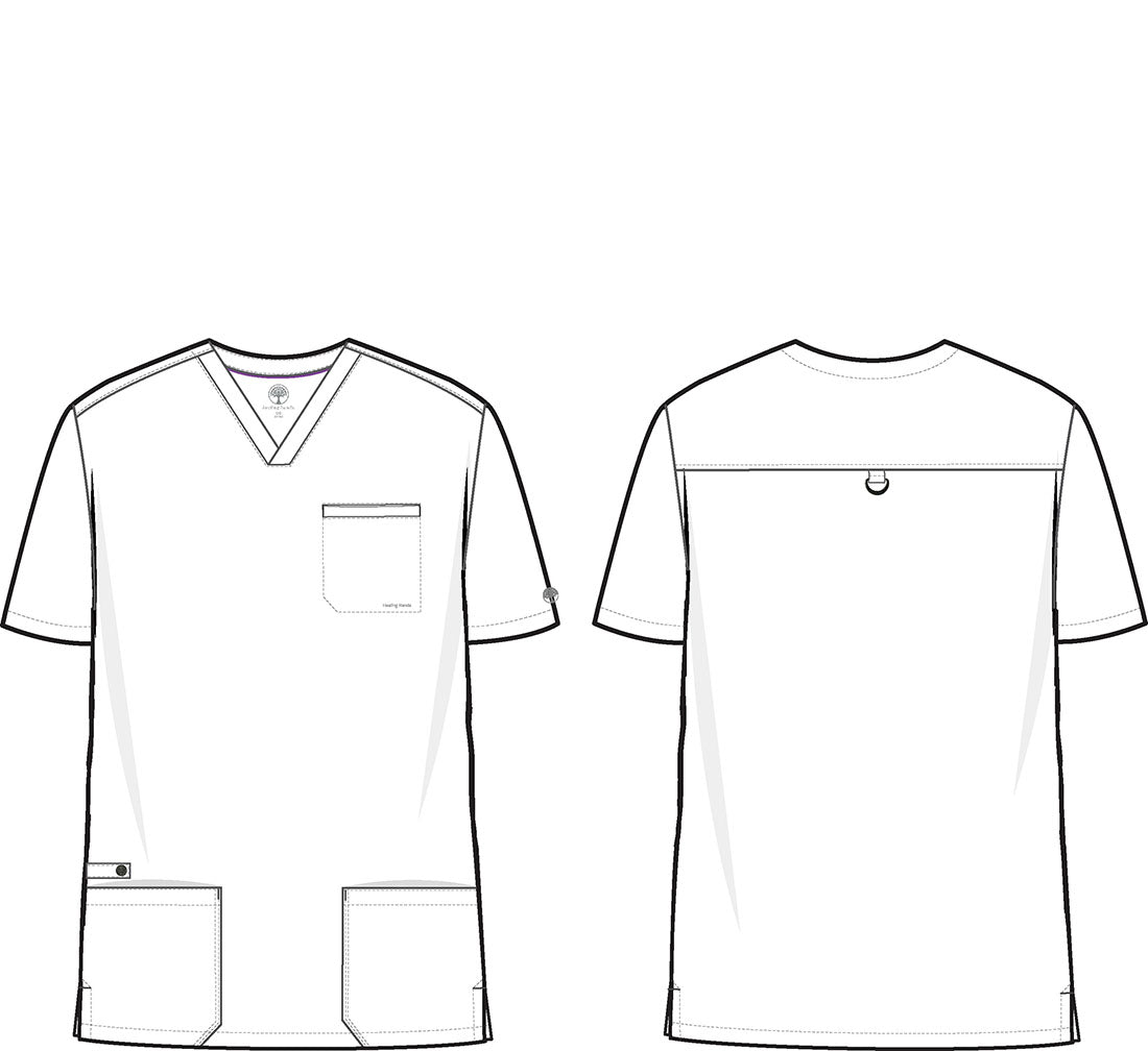 Healing Hands Purple Label Jake Scrub Top 2331
