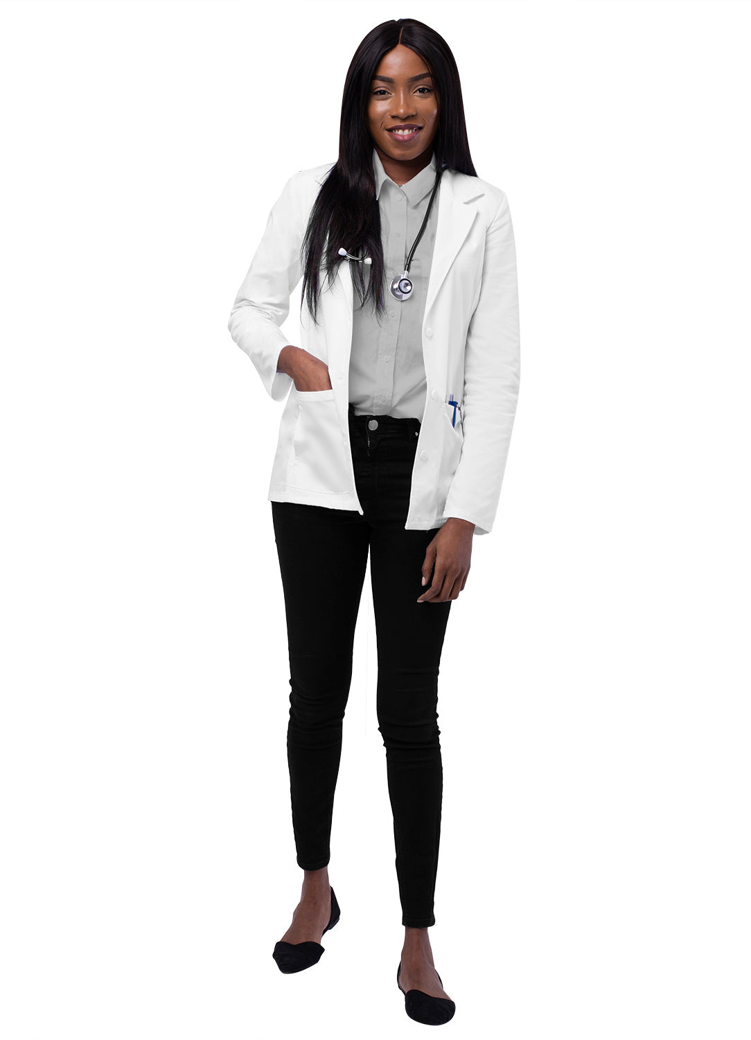 Women's 28" Tailored Consultation Coat by Adar 2814