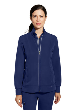 Healing Hands Carly Zip Front Scrub Jacket 5068