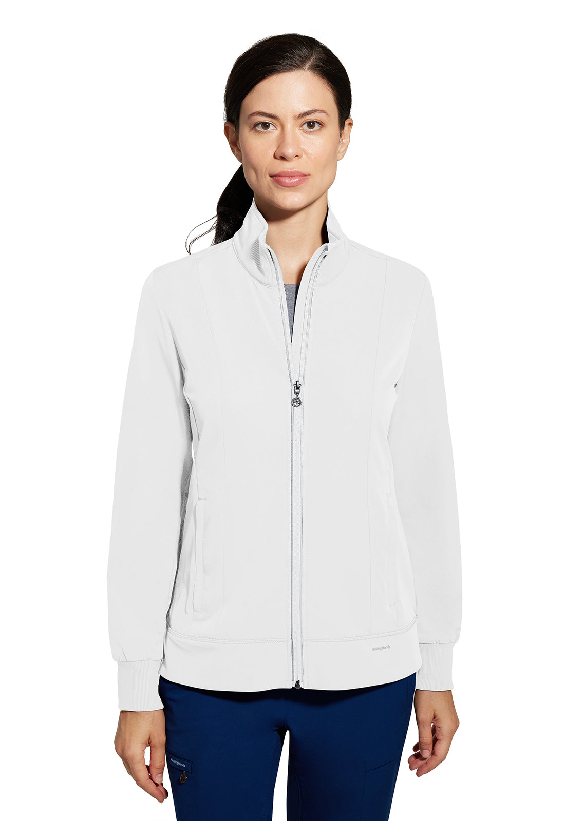 Healing Hands Carly Zip Front Scrub Jacket 5068