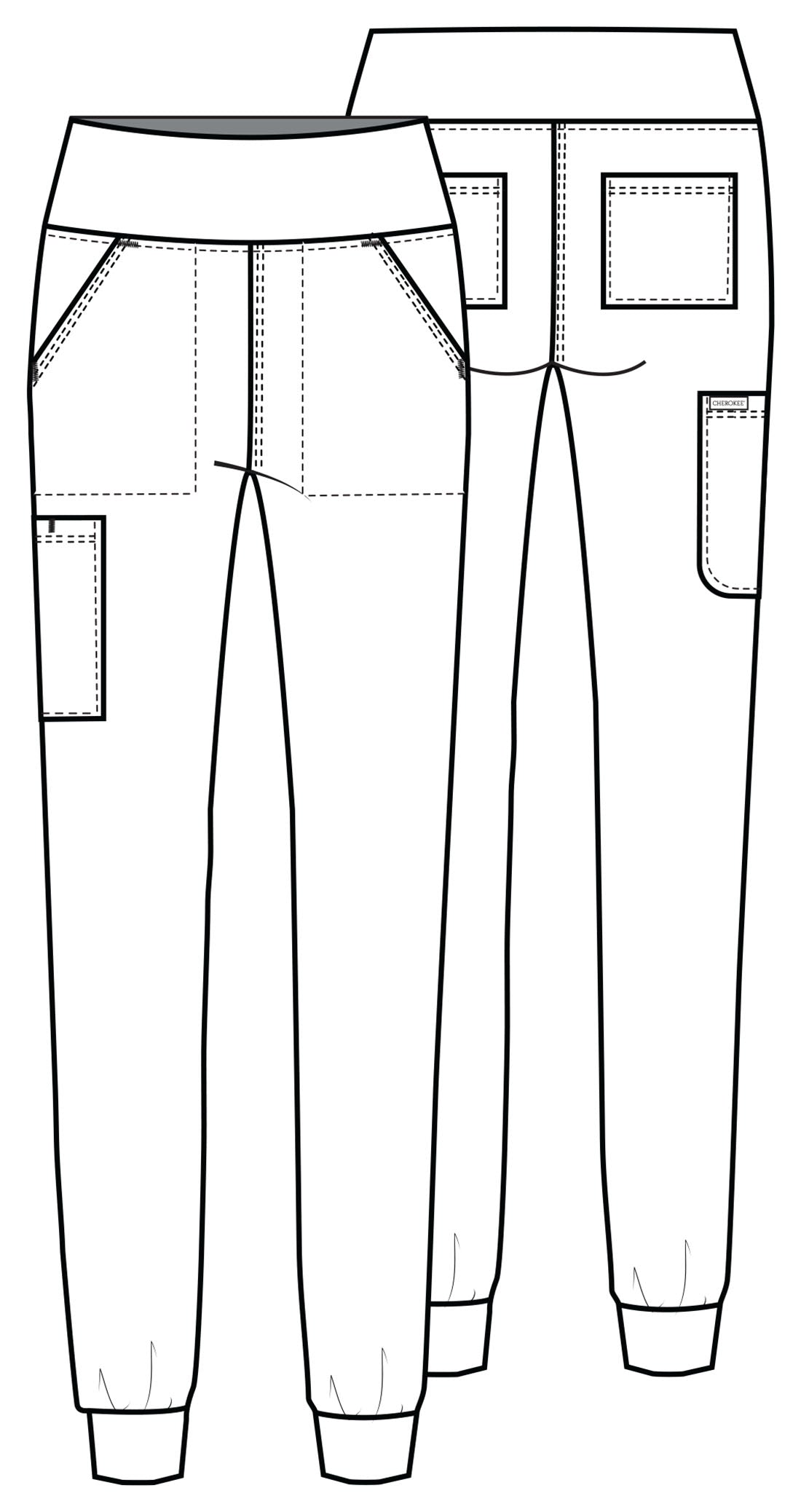 Cherokee Women's Achieve 5 Pocket Jogger Pants CK033