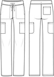 Cherokee Women's Achieve 5 Pocket Scrub Pants CK096