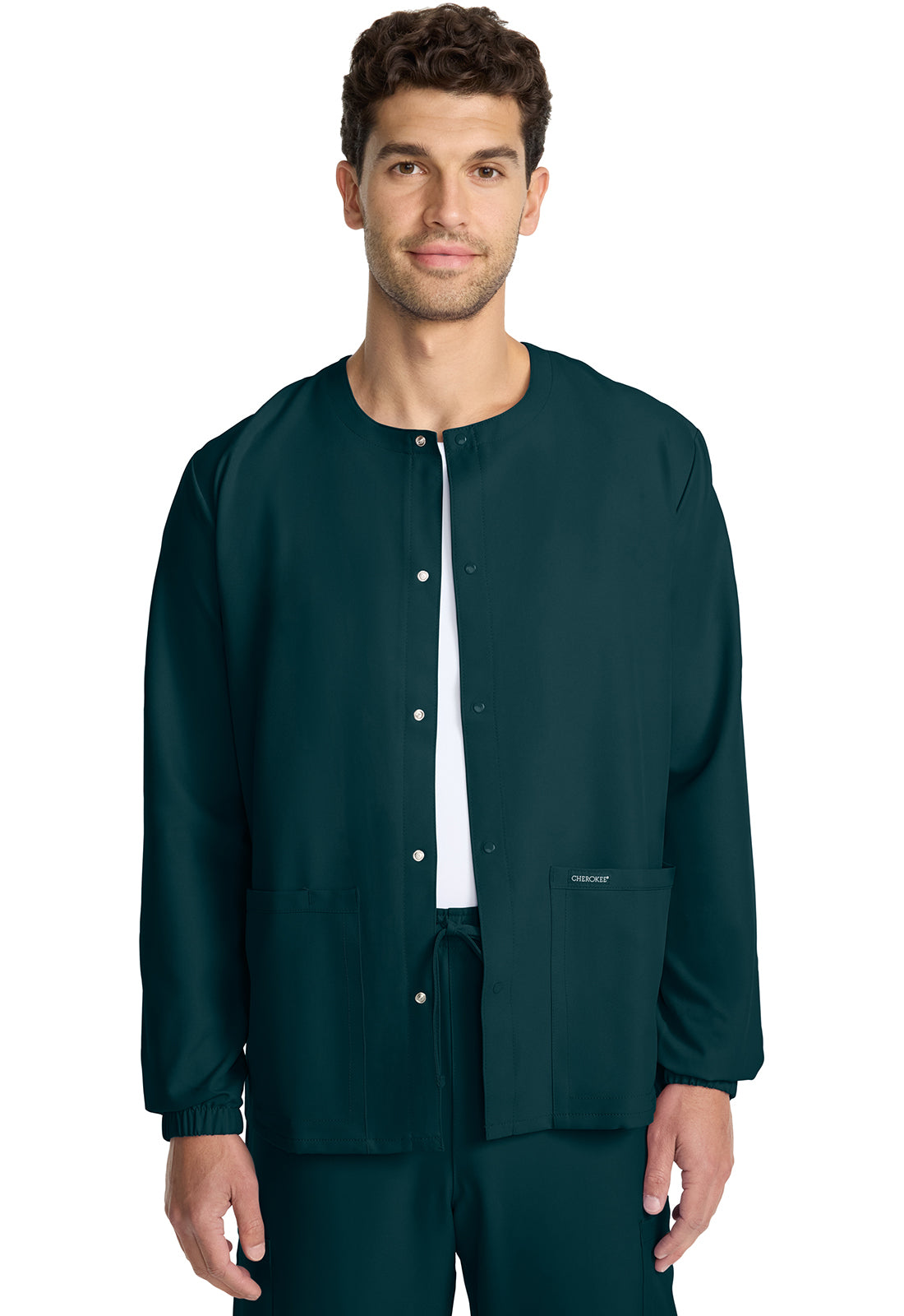 Cherokee Ultra Unisex Snap Front Jacket CK393A