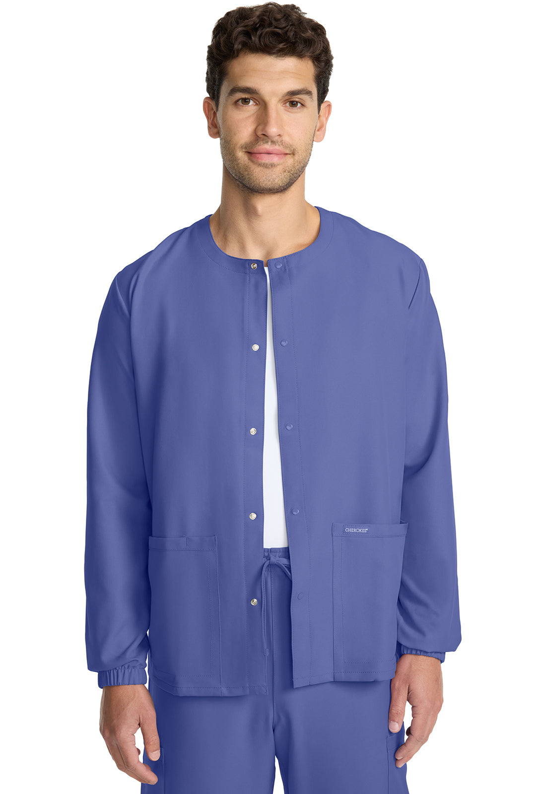 Cherokee Ultra Unisex Snap Front Jacket CK393A