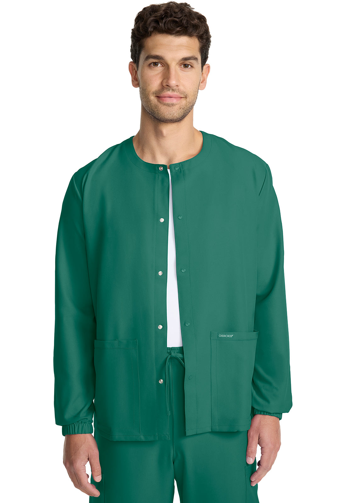Cherokee Ultra Unisex Snap Front Jacket CK393A