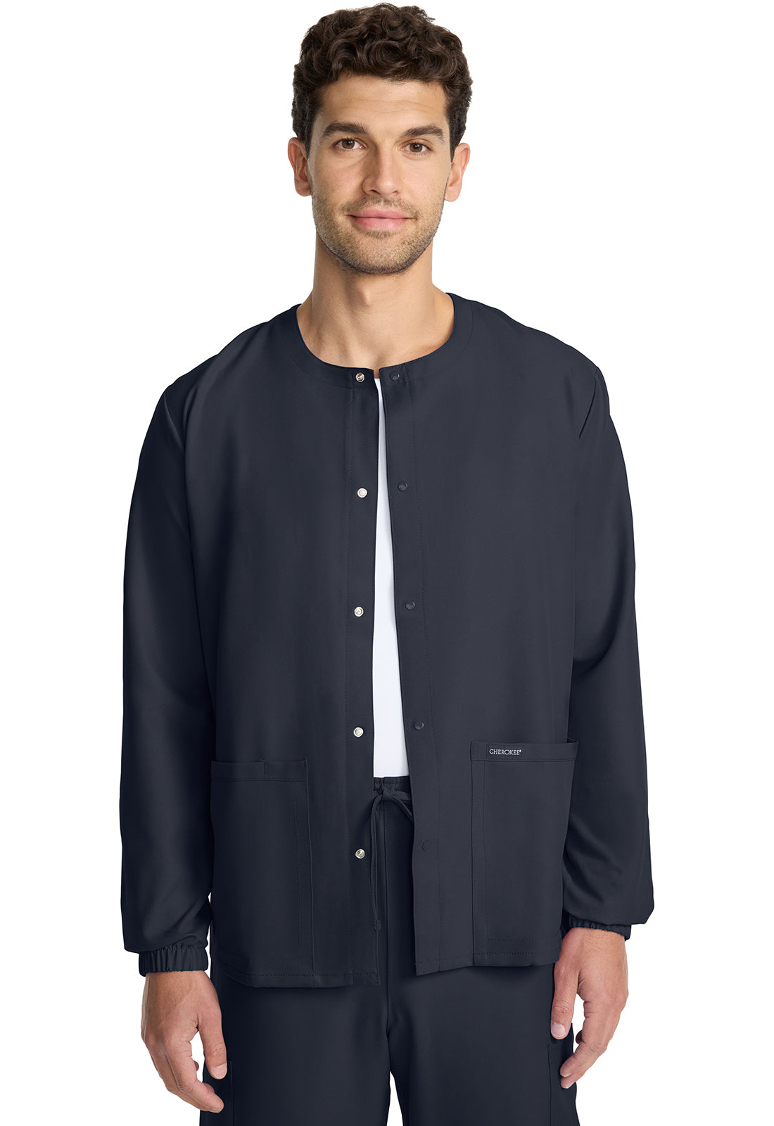 Cherokee Ultra Unisex Snap Front Jacket CK393A