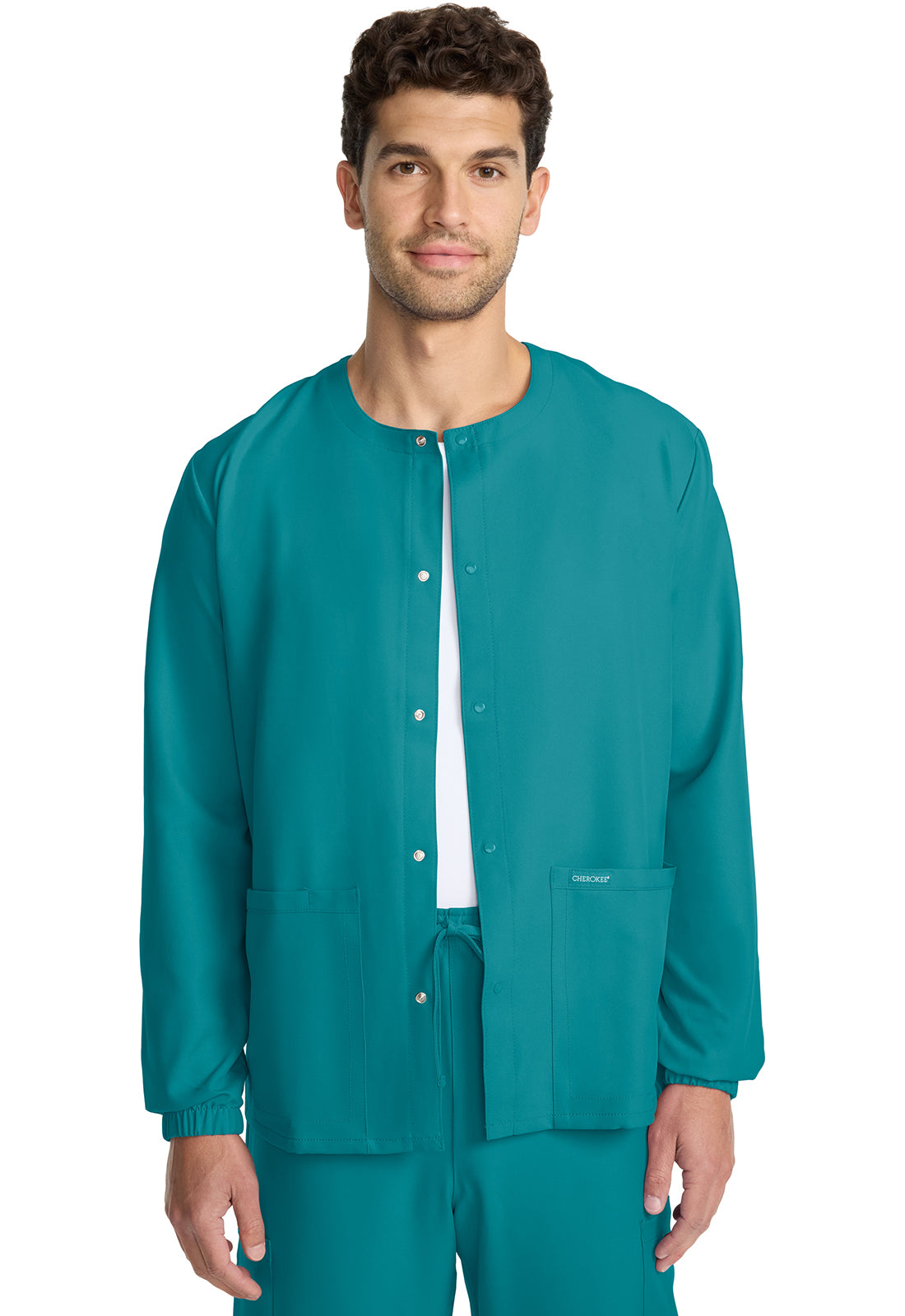 Cherokee Ultra Unisex Snap Front Jacket CK393A