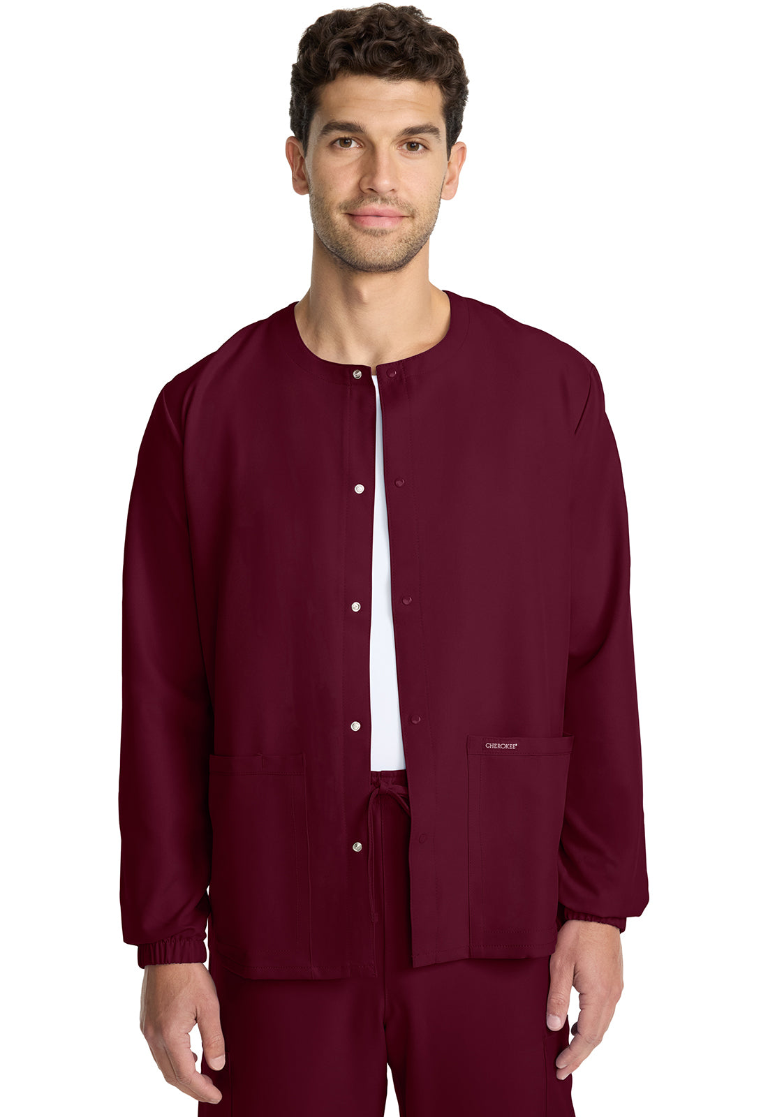 Cherokee Ultra Unisex Snap Front Jacket CK393A