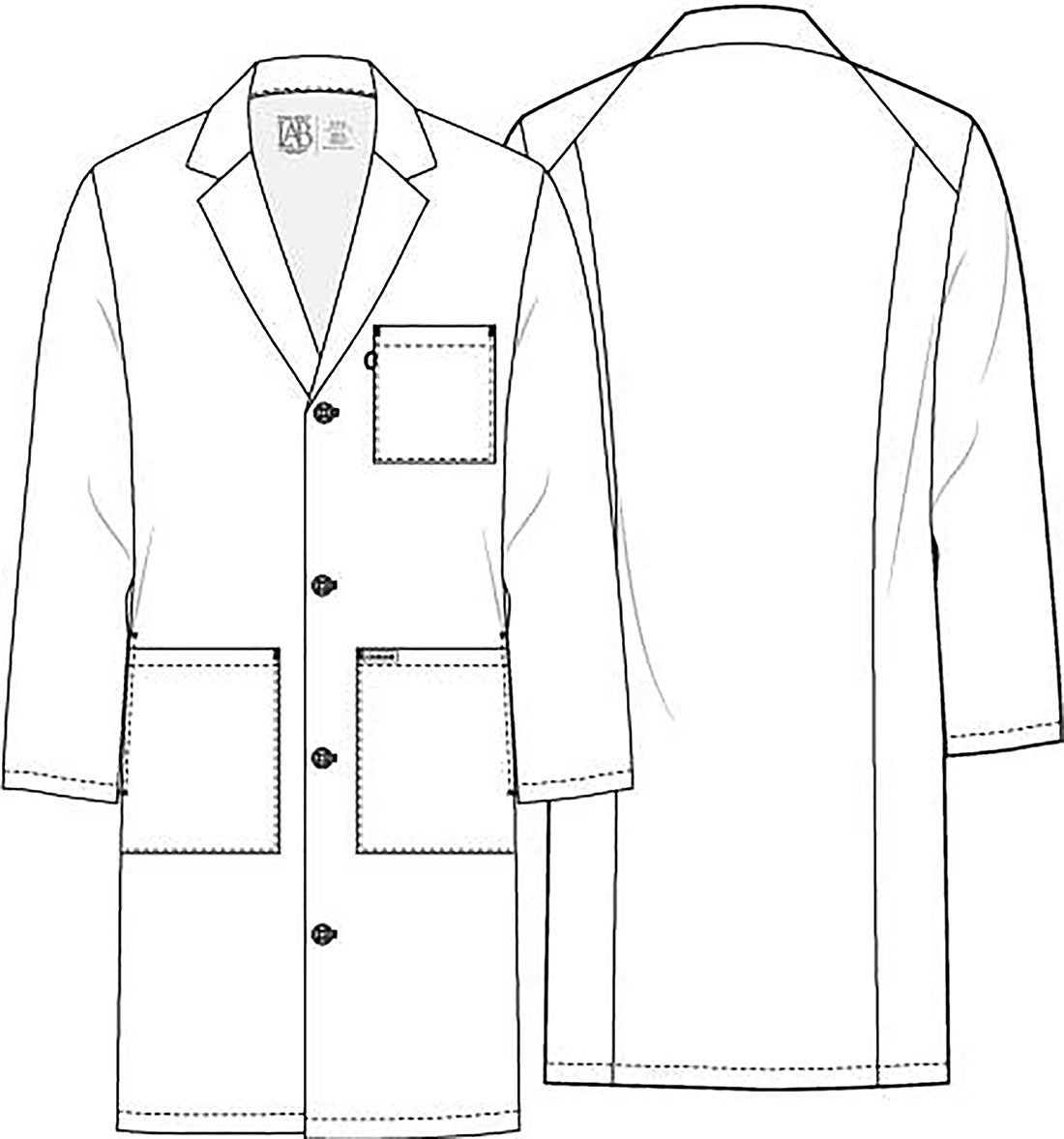 Cherokee Men's 38" Consultation Lab Coat CK460