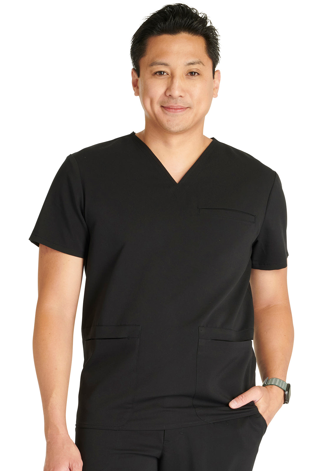 Cherokee Atmos Men's Antimicrobial V-Neck Scrub Top CK719A