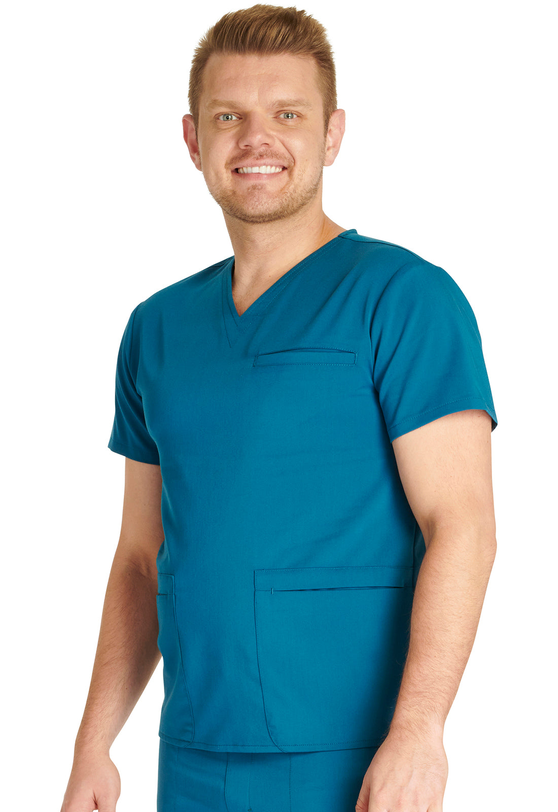 Cherokee Atmos Men's Antimicrobial V-Neck Scrub Top CK719A