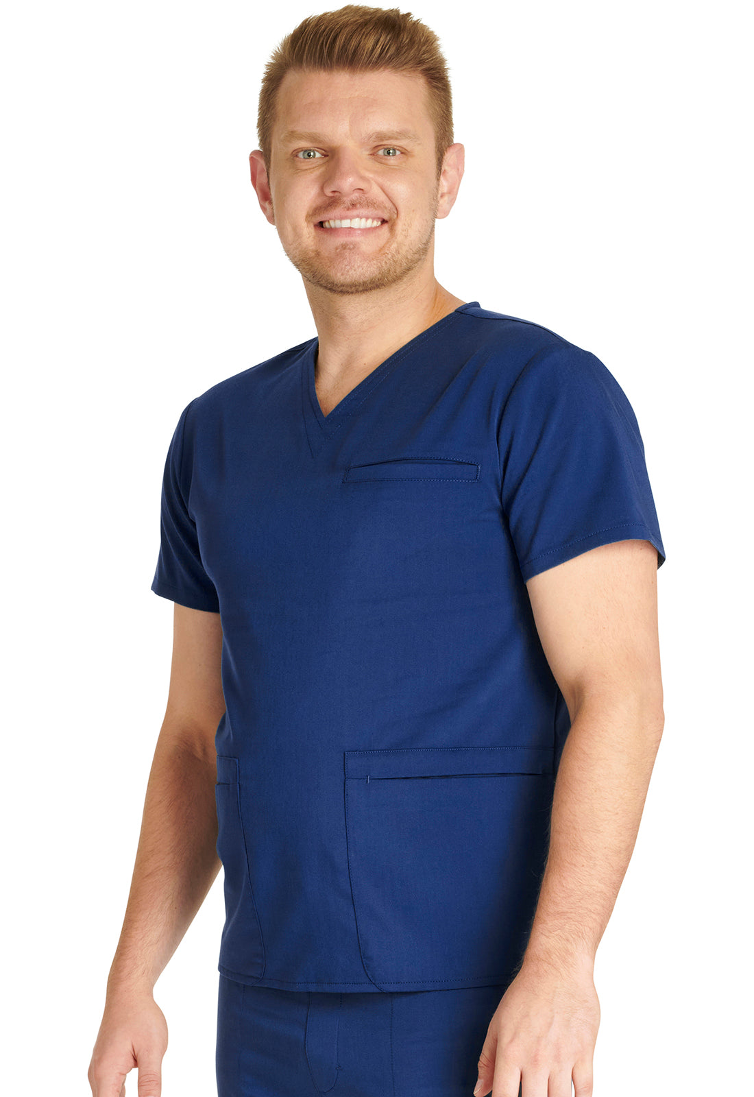 Cherokee Atmos Men's Antimicrobial V-Neck Scrub Top CK719A