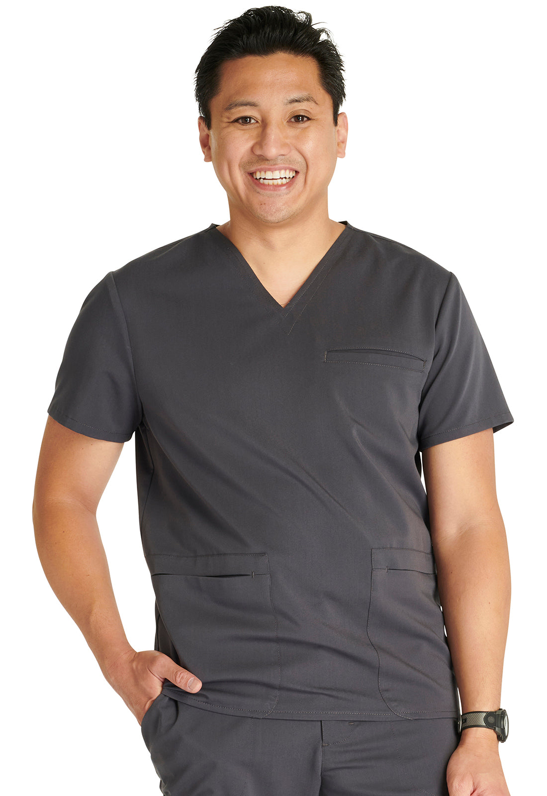 Cherokee Atmos Men's Antimicrobial V-Neck Scrub Top CK719A