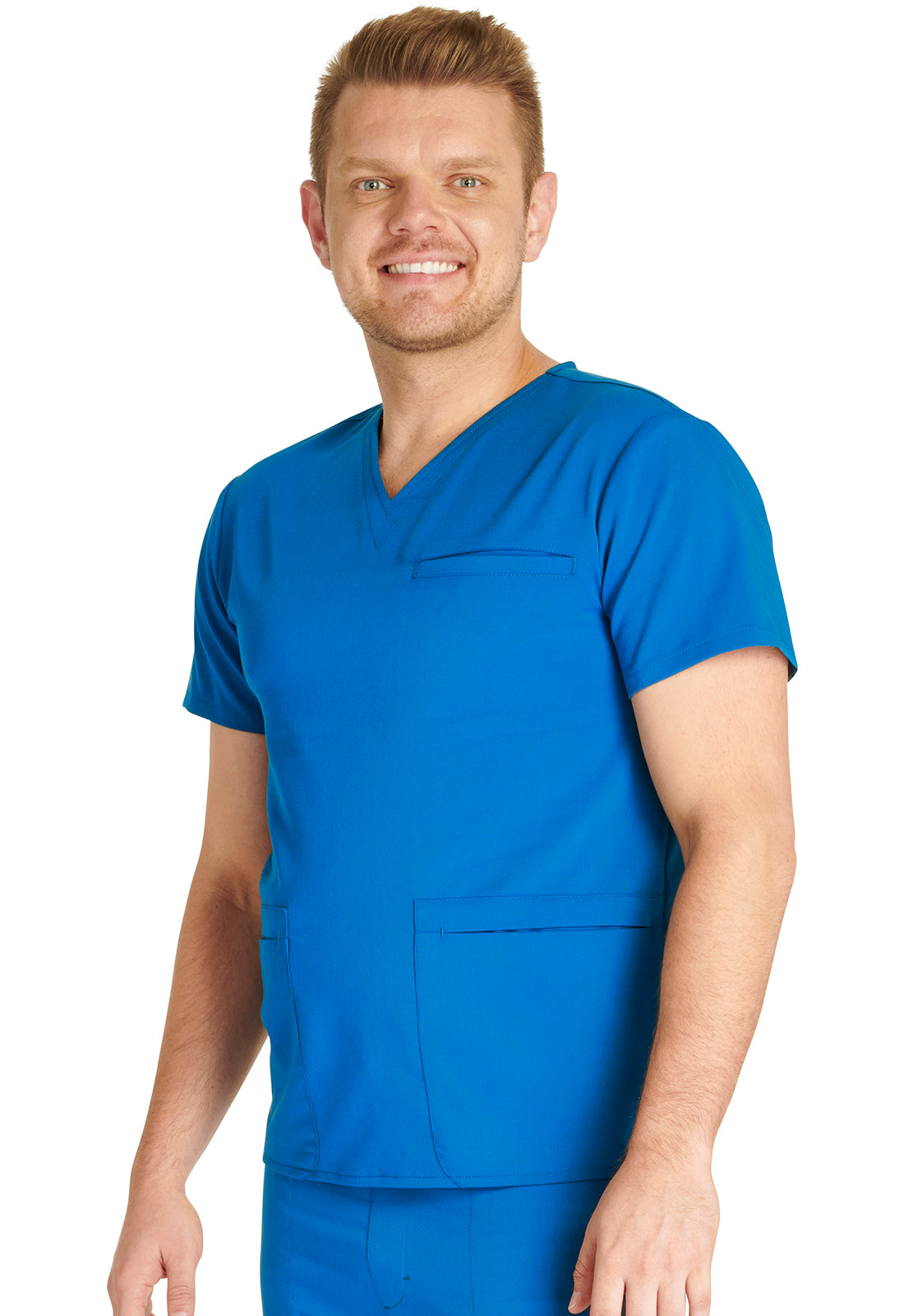 Cherokee Atmos Men's Antimicrobial V-Neck Scrub Top CK719A