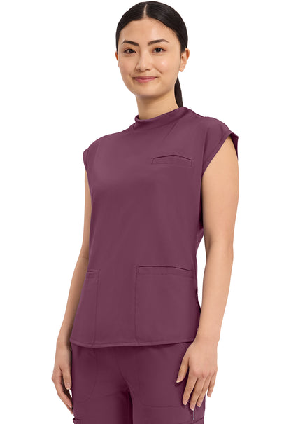 Cherokee Infinity Mock Neck Scrub Top CK742A