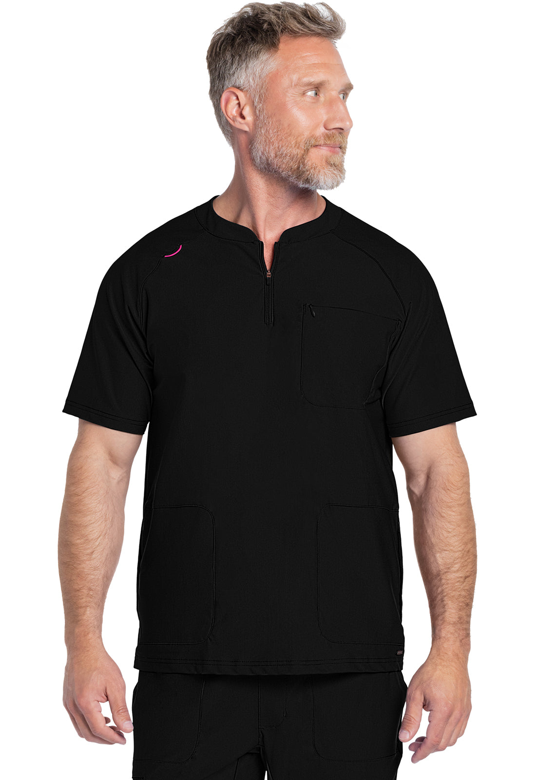 Cherokee Men's FORM Quarter Zip Scrub Top CK812