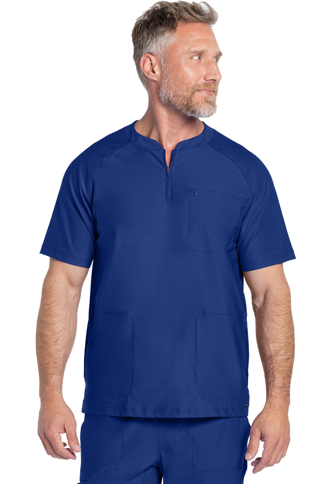 Cherokee Men's FORM Quarter Zip Scrub Top CK812
