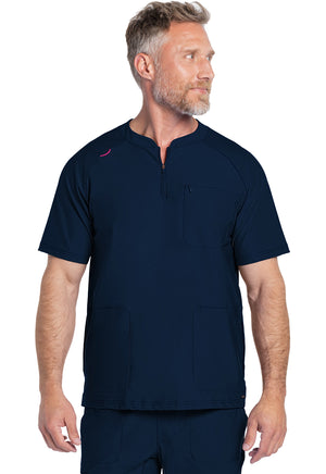 Cherokee Men's FORM Quarter Zip Scrub Top CK812