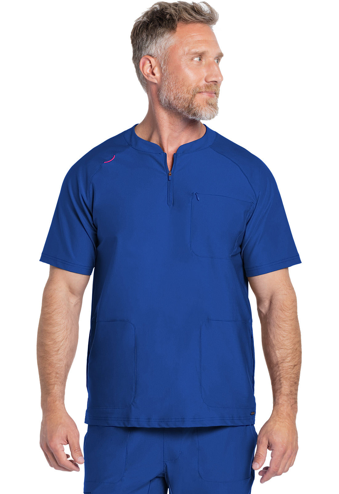 Cherokee Men's FORM Quarter Zip Scrub Top CK812