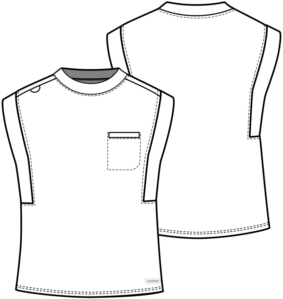 Cherokee Achieve Ladies Crew Neck Scrub Top CK936